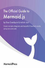 Okładka - The Official Guide to Mermaid.js. Create complex diagrams and beautiful flowcharts easily using text and code - Knut Sveidqvist, Ashish Jain