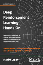 Okładka - Deep Reinforcement Learning Hands-On. Apply modern RL methods to practical problems of chatbots, robotics, discrete optimization, web automation, and more - Second Edition - Maxim Lapan