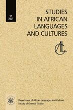 Okładka - Studies in African Languages and Cultures. Volumen 55 (2021) - Nina Pawlak