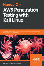 Okładka - Hands-On AWS Penetration Testing with Kali Linux. Set up a virtual lab and pentest major AWS services, including EC2, S3, Lambda, and CloudFormation - Karl Gilbert Gupta, Benjamin Caudill