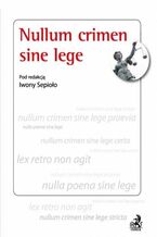 Okładka - Nullum crimen sine lege - Iwona Sepioło