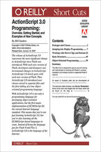 Okładka - ActionScript 3.0 Programming: Overview, Getting Started, and Examples of New Concepts - William Sanders