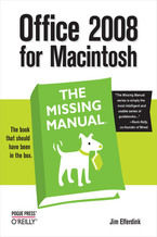 Okładka - Office 2008 for Macintosh: The Missing Manual. The Missing Manual - Jim Elferdink
