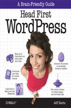 Okładka - Head First WordPress. A Brain-Friendly Guide to Creating Your Own Custom WordPress Blog - Jeff Siarto
