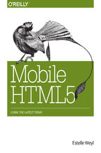 Okładka - Mobile HTML5. Using the Latest Today - Estelle Weyl