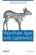 Okładka - SharePoint Apps with LightSwitch - Paul Ferrill