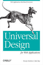Okładka - Universal Design for Web Applications. Web Applications That Reach Everyone - Wendy Chisholm, Matt May