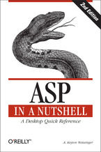 Okładka - ASP in a Nutshell. A Desktop Quick Reference. 2nd Edition - Keyton Weissinger