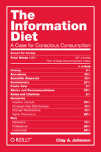 Okładka - The Information Diet. A Case for Conscious Comsumption - Clay A. Johnson