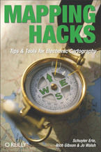 Okładka - Mapping Hacks. Tips & Tools for Electronic Cartography - Schuyler Erle, Rich Gibson, Jo Walsh