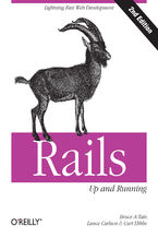 Okładka - Rails: Up and Running. Lightning-Fast Web Development. 2nd Edition - Bruce Tate, Lance Carlson, Curt Hibbs