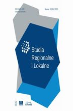 Okładka - Studia Regionalne i Lokalne nr 3(85)/2021 - Katarzyna Szmigiel-Rawska, Karol Mrozik, Ida Musiałkowska, Agata Antczak-Stępniak, Bartosz Czepil, Mateusz Smolarski, Krystian Koliński, Anna Lis, Adrian Lis, Wojciech Tomasz Modzelewski