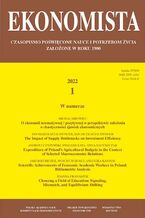 Okładka - Ekonomista 2022 nr 1 - Praca zbiorowa