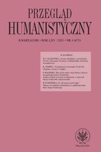 Okładka - Przegląd Humanistyczny 2021/4 (475) - Tomasz Wójcik