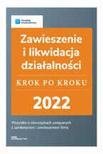Okładka - Zawieszenie i likwidacja działalności - krok po kroku - Angelika Borowska