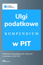Okładka - Ulgi podatkowe w PIT - kompendium - Kinga Jańczak