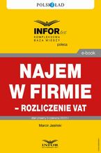 Okładka - Najem w firmie - rozliczenie VAT - Marcin Jasiński
