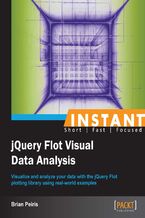 Okładka - Instant jQuery Flot Visual Data Analysis. Visualize and analyze your data with the jQuery Flot plotting library using real-world examples - Brian Peiris