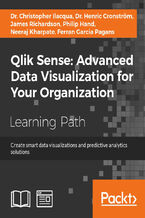 Okładka - Qlik Sense: Advanced Data Visualization for Your Organization. Create smart data visualizations and predictive analytics solutions - Ferran Garcia Pagans, Henric Cronström, Philip Hand, James Richardson, Neeraj Kharpate