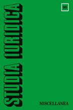 Okładka - Studia Iuridica, nr 90 - Tomasz Giaro, Dobrochna Bach-Golecka