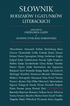 Okładka - Słownik rodzajów i gatunków literackich - Grzegorz Gazda, Słowinia Tynecka-Makowska