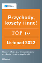 Okładka - Przychody, koszty i inne - TOP 10 Księgowość - Małgorzata Lewandowska, Andrzej Lazarowicz Marcin Sądej, Karolina Szopa, Ewa Szpytko-Waszczyszyn, Krzysztof Ulicki