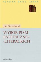 Okładka - Wybór pism estetyczno-literackich - Jan Śniadecki