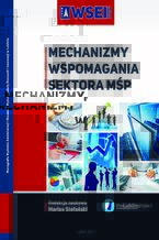 Okładka - Mechanizmy wspomagania sektora MŚP - Marian Stefański