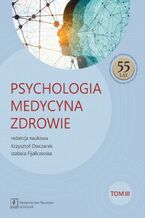 Okładka - Psychologia Medycyna Zdrowie - Krzysztof Owczarek, Izabela Fijałkowska