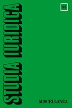 Okładka - Studia Iuridica, nr 93 - Tomasz Giaro, Małgorzata Król-Bogomilska