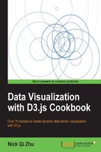 Okładka - Data Visualization with D3.js Cookbook. Turn your digital data into dynamic graphics with this exciting, leading-edge cookbook. Packed with recipes and practical guidance it will quickly make you a proficient user of the D3 JavaScript library - Nick Zhu