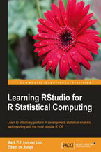 Okładka - Learning RStudio for R Statistical Computing. Learn to effectively perform R development, statistical analysis, and reporting with the most popular R IDE - Mark van der Loo, Edwin de Jonge