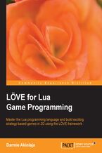 Okładka - LOVE for Lua Game Programming. If you want to create 2D games for Windows, Linux, and OS X, this guide to the L?ñVE framework is a must. Written for hobbyists and professionals, it will help you leverage Lua for fast and easy game development - Darmie Akinlaja