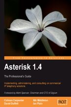Okładka - Asterisk 1.4 - the Professional's Guide. Implementing, Administering, and Consulting on Commercial IP Telephony Solutions - Colman Carpenter, David Duffett, Nik Middleton, Ian Plain