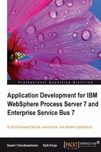Okładka - Application Development for IBM WebSphere Process Server 7 and Enterprise Service Bus 7. A Service Oriented Architecture approach has many benefits for your applications, including flexibility, reusability, and increased revenue. You can exploit those benefits to the fullest by following this step-by-step tutorial for WPS and WESB - Salil Ahuja, Swami Chandrasekaran