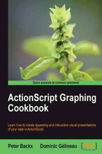Okładka - ActionScript Graphing Cookbook. Learn how to create appealing and interactive visual presentations of your data in ActionScript with this book and - Peter Backx, Dominic Gelineau