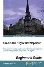 Okładka - Oracle ADF 11gR2 Development Beginner's Guide. Oracle ADF is one of the easiest ways to develop rich internet applications. All you need is a little Java to get the most from this book as it takes you step-by-step from installation, to development, to implementation - Vinod Thatheri Krishnan