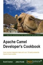 Okładka - Apache Camel Developer's Cookbook. For Apache Camel developers, this is the book you'll always want to have handy. It's stuffed full of great recipes that are designed for quick practical application. Expands your Apache Camel abilities immediately - Scott Cranton, Jakub Korab