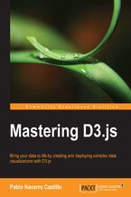 Okładka - Mastering D3.js. Bring your data to life by creating and deploying complex data visualizations with D3.js - Pablo NAVARRO CASTILLO