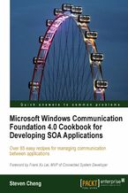 Okładka - Microsoft Windows Communication Foundation 4.0 Cookbook for Developing SOA Applications. Over 85 easy recipes for managing communication between applications - Steven Cheng