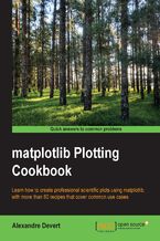 Okładka - matplotlib Plotting Cookbook. Discover how easy it can be to create great scientific visualizations with Python. This cookbook includes over sixty matplotlib recipes together with clarifying explanations to ensure you can produce plots of high quality - Alexandre Devert