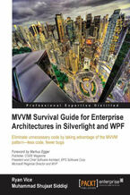 Okładka - MVVM Survival Guide for Enterprise Architectures in Silverlight and WPF. If you're using Silverlight and WPF, then employing the MVVM pattern can make a powerful difference to your projects, reducing code and bugs in one. This book is an invaluable resource for serious developers - Ryan Vice