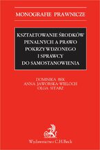 Okładka - Kształtowanie środków penalnych a prawo pokrzywdzonego i sprawcy do samostanowienia - Dominika Bek, Anna Jaworska-Wieloch, Olga Sitarz