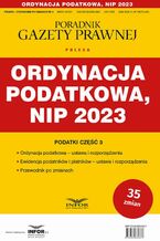 Okładka - Ordynacja podatkowa NIP 2023 - Praca zbiorowa