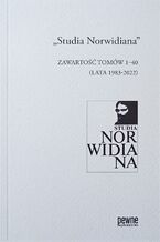 Okładka - ,,Studia Norwidiana". Zawartość tomów 1-40 (lata 1983-2022) - Adam Cedro