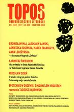 Okładka - Topos dwumiesięcznik literacki 3/2022 - Opracowanie zbiorowe