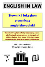 Okładka - English in Law - Jacek Gordon
