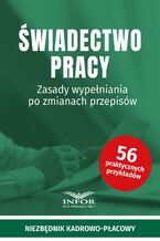 Okładka - Świadectwo pracy - Praca zbiorowa