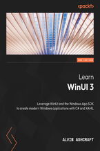 Okładka - Learn WinUI 3. Leverage WinUI and the Windows App SDK to create modern Windows applications with C# and XAML - Second Edition - Alvin Ashcraft