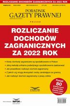 Okładka - Rozliczanie dochodów zagranicznych za 2022 rok - Mariusz Makowski